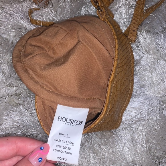 House of CB Ruby Faux Croc Bra for sale! - Picture 4 of 4